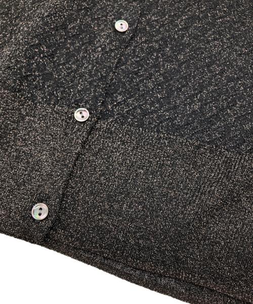 BALLSEY（ボールジィ）BALLSEY (ボールジィ) シアーラメカーディガン ブラック サイズ:Ｓの古着・服飾アイテム