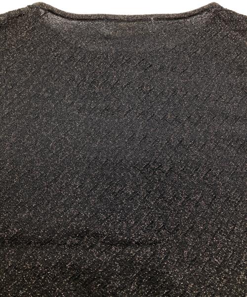 BALLSEY（ボールジィ）BALLSEY (ボールジィ) シアーラメカーディガン ブラック サイズ:Ｓの古着・服飾アイテム