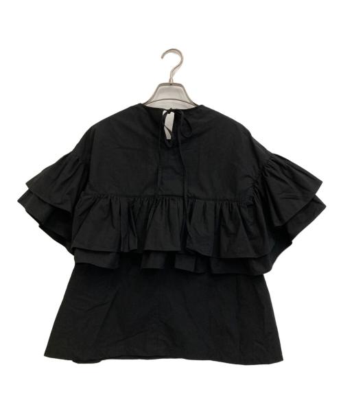 COEL（コエル）COEL (コエル) ダブルフリルブラウス シャツ ブラック サイズ:FREEの古着・服飾アイテム