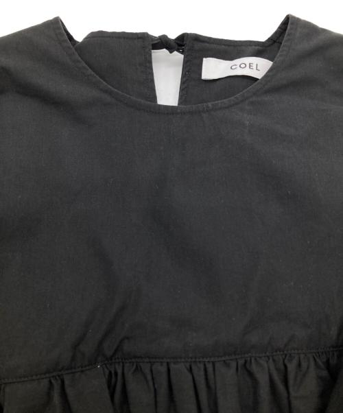 COEL（コエル）COEL (コエル) ダブルフリルブラウス シャツ ブラック サイズ:FREEの古着・服飾アイテム