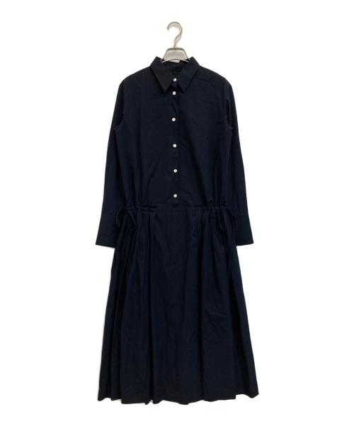 allureville（アルアバイル）allureville (アルアバイル) シャツワンピース ネイビー サイズ:2の古着・服飾アイテム