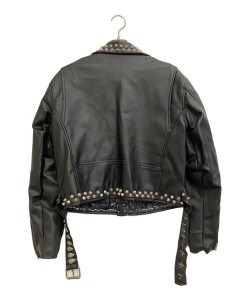 harrys london（ハリーズロンドン）harrys london (ハリーズロンドン) スタッズライダースジャケット ブラック サイズ:記載無しの古着・服飾アイテム