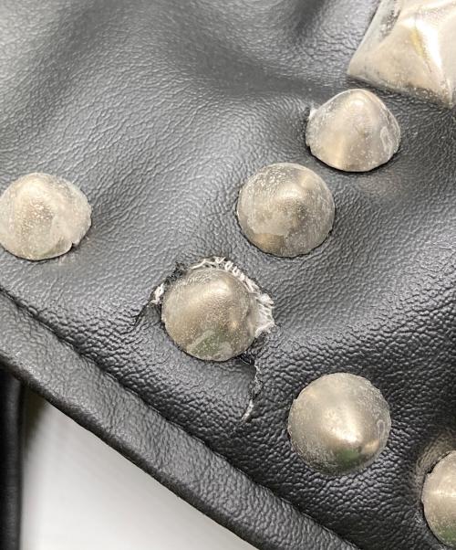 harrys london（ハリーズロンドン）harrys london (ハリーズロンドン) スタッズライダースジャケット ブラック サイズ:記載無しの古着・服飾アイテム