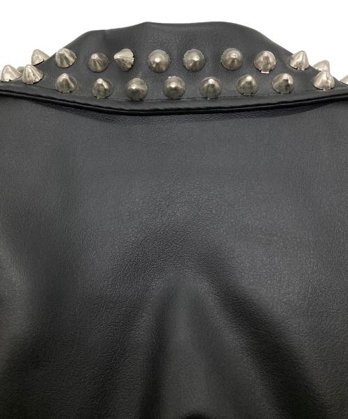 harrys london（ハリーズロンドン）harrys london (ハリーズロンドン) スタッズライダースジャケット ブラック サイズ:記載無しの古着・服飾アイテム