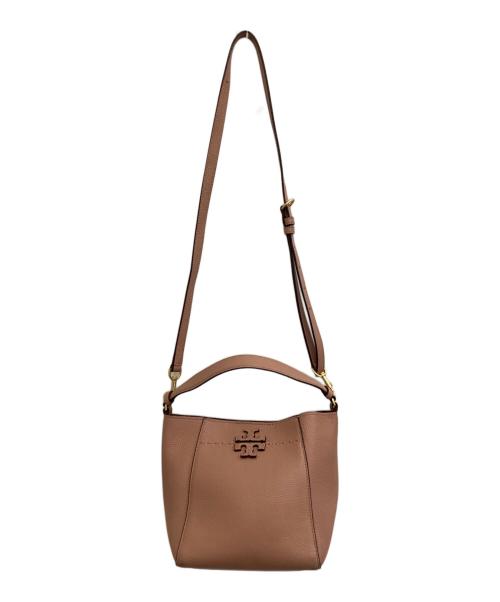 TORY BURCH（トリーバーチ）TORY BURCH (トリーバーチ) マックグロースモールバケットバッグ ピンクの古着・服飾アイテム