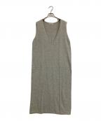 YONFAヨンファ）の古着「ノースリーブニットワンピース」｜グレー