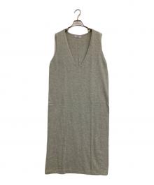 YONFA（ヨンファ）の古着「ノースリーブニットワンピース」｜グレー