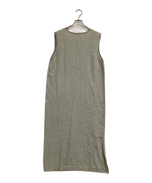 YONFA（ヨンファ）YONFA (ヨンファ) ノースリーブニットワンピース グレー サイズ:Mの古着・服飾アイテム