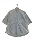 YONFAヨンファ）の古着「プルオーバーシャツ」｜スカイブルー