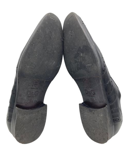 DOLCE & GABBANA（ドルチェ＆ガッバーナ）DOLCE & GABBANA (ドルチェ＆ガッバーナ) レザーシューズ ブラック サイズ:39の古着・服飾アイテム
