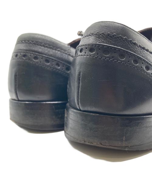 DOLCE & GABBANA（ドルチェ＆ガッバーナ）DOLCE & GABBANA (ドルチェ＆ガッバーナ) レザーシューズ ブラック サイズ:39の古着・服飾アイテム