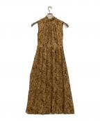 FRAY IDフレイ アイディー）の古着「ノースリーブワンピース」｜ブラウン