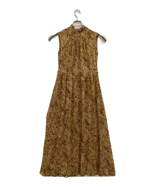 FRAY ID（フレイ アイディー）FRAY ID (フレイ アイディー) ノースリーブワンピース ブラウンの古着・服飾アイテム