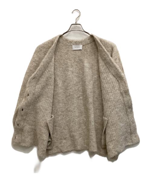 ETRE TOKYO（エトレトウキョウ）ETRE TOKYO (エトレトウキョウ) シェービングニットカーディガン アイボリー サイズ:Fの古着・服飾アイテム