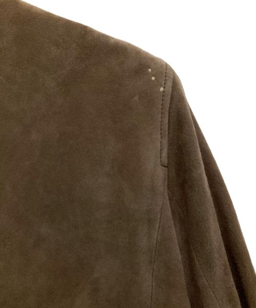 ETRE TOKYO（エトレトウキョウ）ETRE TOKYO (エトレトウキョウ) ゴートレザーライダースジャケット ブラウン サイズ:Mの古着・服飾アイテム