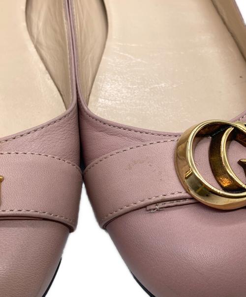 GUCCI（グッチ）GUCCI (グッチ) GGマーモントフラットシューズ ピンク サイズ:35 1/2の古着・服飾アイテム