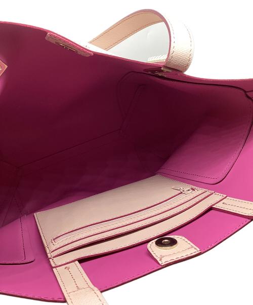 LANVIN en Bleu（ランバンオンブルー）LANVIN en Bleu (ランバンオンブルー) トートバッグ ピンクの古着・服飾アイテム