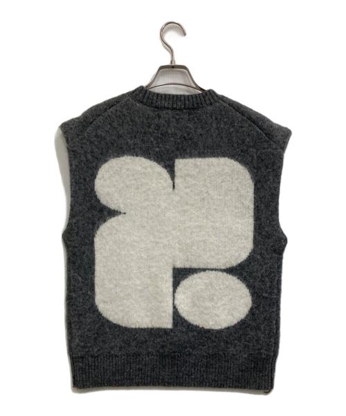 THE TOE（ザ・トゥー）the toe (ザ・トゥー) ニットベスト グレー サイズ:Sの古着・服飾アイテム