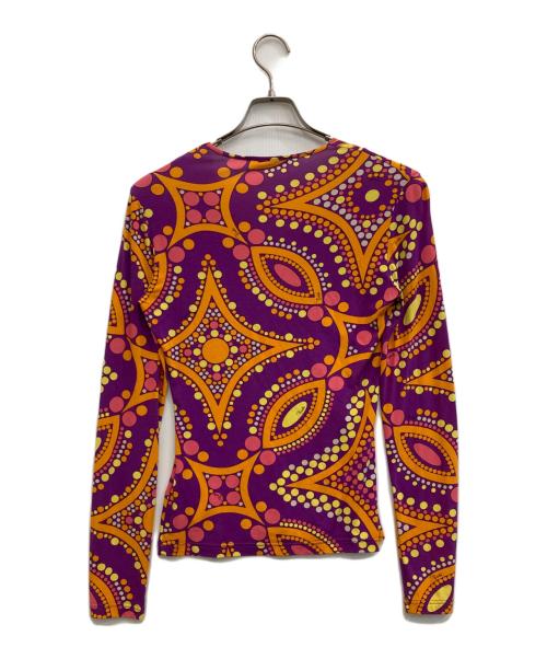 Emilio Pucci（エミリオ プッチ）Emilio Pucci (エミリオ プッチ) 総柄カットソー パープル サイズ:Sの古着・服飾アイテム