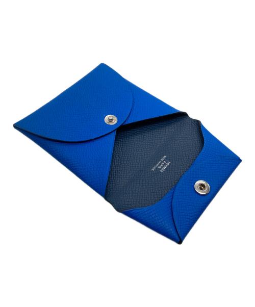 HERMES（エルメス）HERMES (エルメス) ヴァスティア ヴェルソ コインケース ブルーの古着・服飾アイテム
