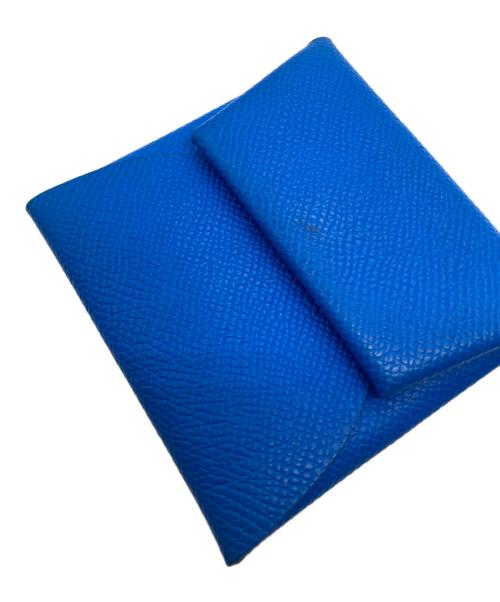 HERMES（エルメス）HERMES (エルメス) ヴァスティア ヴェルソ コインケース ブルーの古着・服飾アイテム