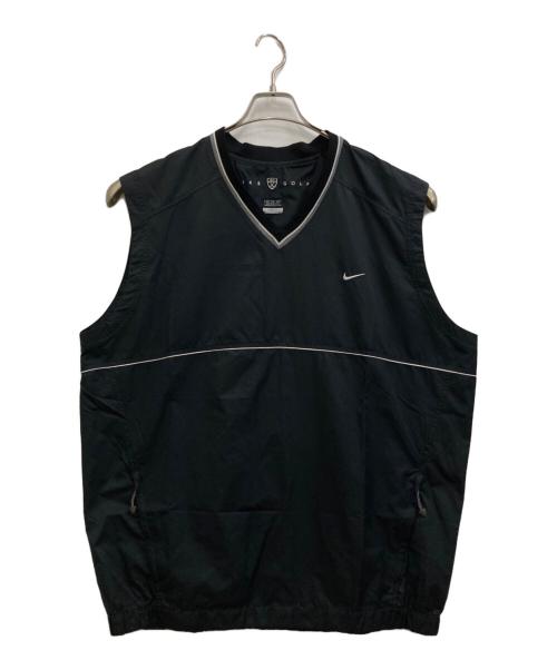 NIKE GOLF（ナイキゴルフ）NIKE GOLF (ナイキゴルフ) ナイロンベスト ブラック サイズ:XXLの古着・服飾アイテム