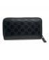 GUCCI（グッチ）の古着「GG柄ラウンドファスナー長財布」｜ブラック