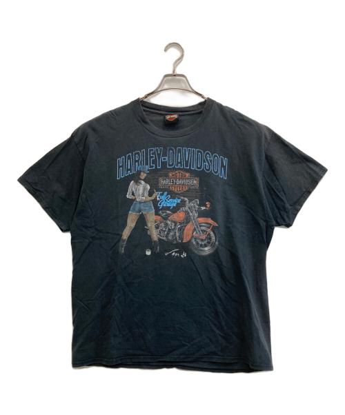 HARLEY-DAVIDSON（ハーレーダビッドソン）HARLEY-DAVIDSON (ハーレーダビッドソン) プリントTシャツ ブラック サイズ:XLの古着・服飾アイテム