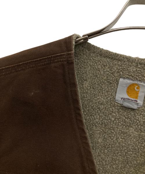 CarHartt（カーハート）CarHartt (カーハート) 裏ボアダックベスト ブラウン サイズ:Lの古着・服飾アイテム