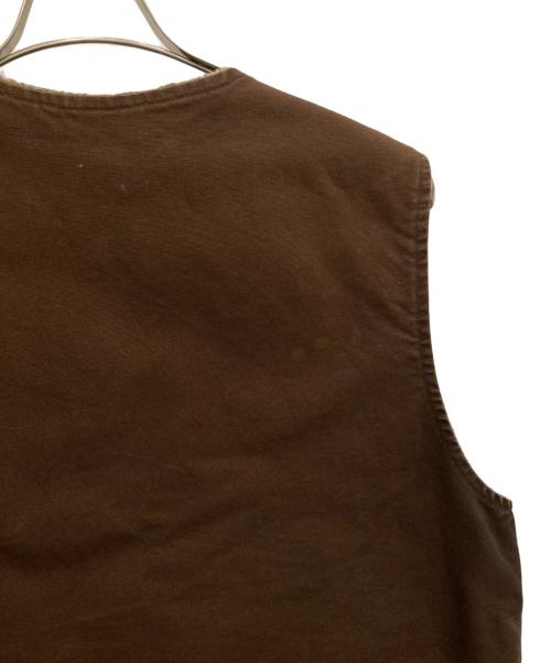 CarHartt（カーハート）CarHartt (カーハート) 裏ボアダックベスト ブラウン サイズ:Lの古着・服飾アイテム