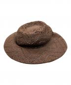 La Maison de Lyllisラメゾンドリリス）の古着「ハット」｜ブラウン