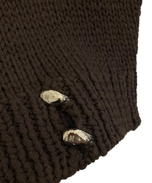 NKNIT（ンニット）NKNIT (ンニット) ニットベスト ブラウン サイズ:1の古着・服飾アイテム