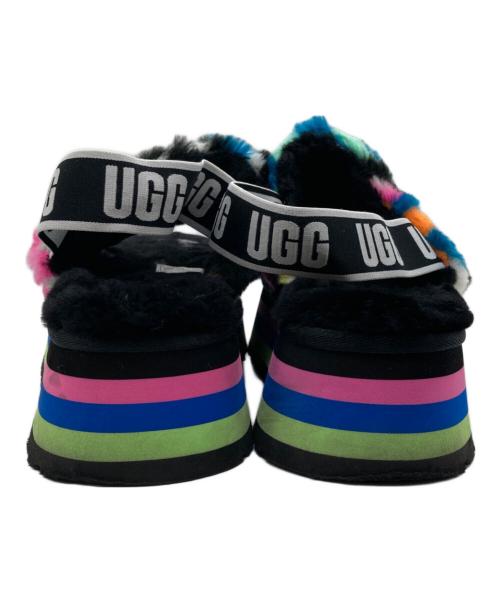 UGG（アグ）UGG (アグ) ディスコチェック スライドサンダル ブラック サイズ:25の古着・服飾アイテム