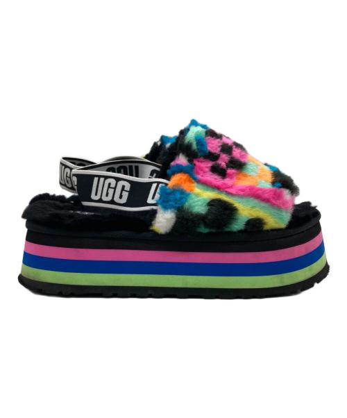 UGG（アグ）UGG (アグ) ディスコチェック スライドサンダル ブラック サイズ:25の古着・服飾アイテム