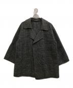 Mila Owenミラオーウェン）の古着「襟2wayハーフジャケット」｜グレー
