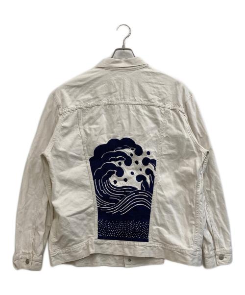 LEVI'S（リーバイス）LEVI'S (リーバイス) OUTERKNOWN (アウターノーン) デニムジャケット アイボリー サイズ:XXLの古着・服飾アイテム