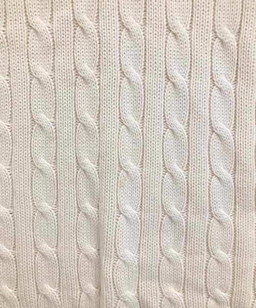 RALPH LAUREN（ラルフローレン）RALPH LAUREN (ラルフローレン) ケーブルニット アイボリー サイズ:Sの古着・服飾アイテム
