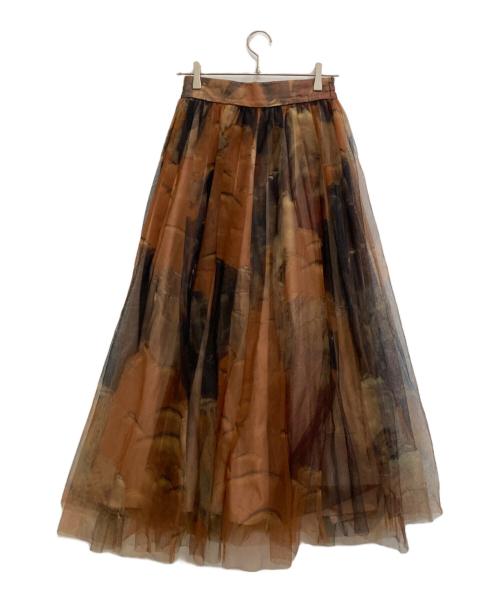 Ameri（アメリ）AMERI (アメリ) スカート ブラウン サイズ:Mの古着・服飾アイテム