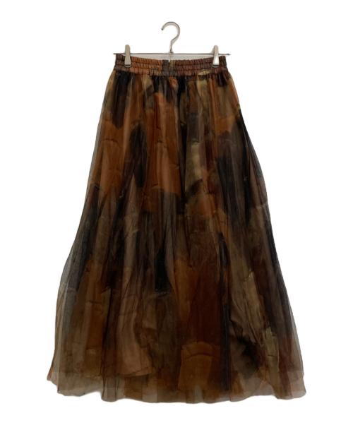 Ameri（アメリ）AMERI (アメリ) スカート ブラウン サイズ:Mの古着・服飾アイテム