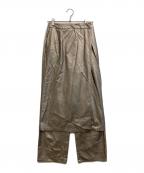 Ameriアメリ）の古着「UND 2WAY LAYERED PANTS」｜ゴールド