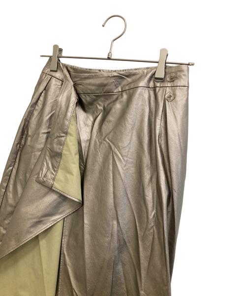 Ameri（アメリ）AMERI (アメリ) UND 2WAY LAYERED PANTS ゴールド サイズ:Mの古着・服飾アイテム