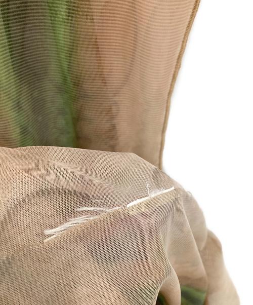 Ameri（アメリ）Ameri (アメリ) MEDI WAVE PATTERN SHEER DRESS ブラウン サイズ:Mの古着・服飾アイテム