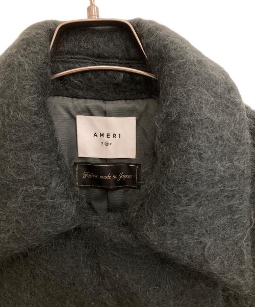 Ameri（アメリ）AMERI (アメリ) DEFORMATION COLLAR SHAGGY COA グリーン サイズ:Mの古着・服飾アイテム