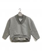 BEARDSLEYビアズリー）の古着「ダンボールVネックスウェット」｜グレー