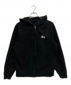 stussyステューシー）の古着「BASIC STUSSY HOOD」｜ブラック
