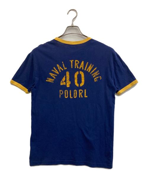 POLO RALPH LAUREN（ポロ・ラルフローレン）POLO RALPH LAUREN (ポロ・ラルフローレン) リンガーTシャツ ネイビー サイズ:XSの古着・服飾アイテム