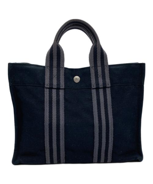 HERMES（エルメス）HERMES (エルメス) ハンドバッグ ネイビーの古着・服飾アイテム