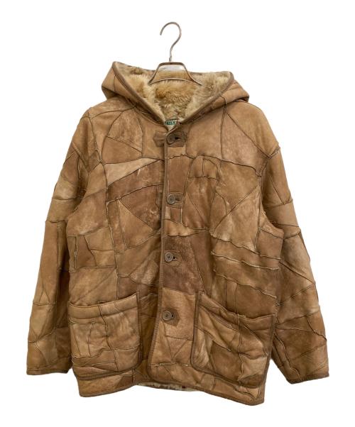 DAILY NEWS（デイリーニュース）DAILY NEWS (デイリーニュース) ラムレザージャケット ブラウン サイズ:FREEの古着・服飾アイテム