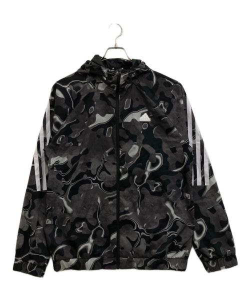 adidas（アディダス）adidas (アディダス) ナイロンパーカー グレー サイズ:Lの古着・服飾アイテム