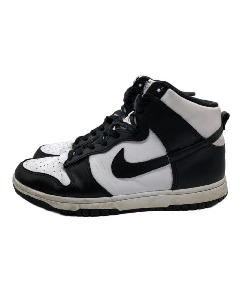 NIKE（ナイキ）NIKE (ナイキ) DUNK HI RETRO ハイカットスニーカー ホワイト×ブラック サイズ:26.5の古着・服飾アイテム